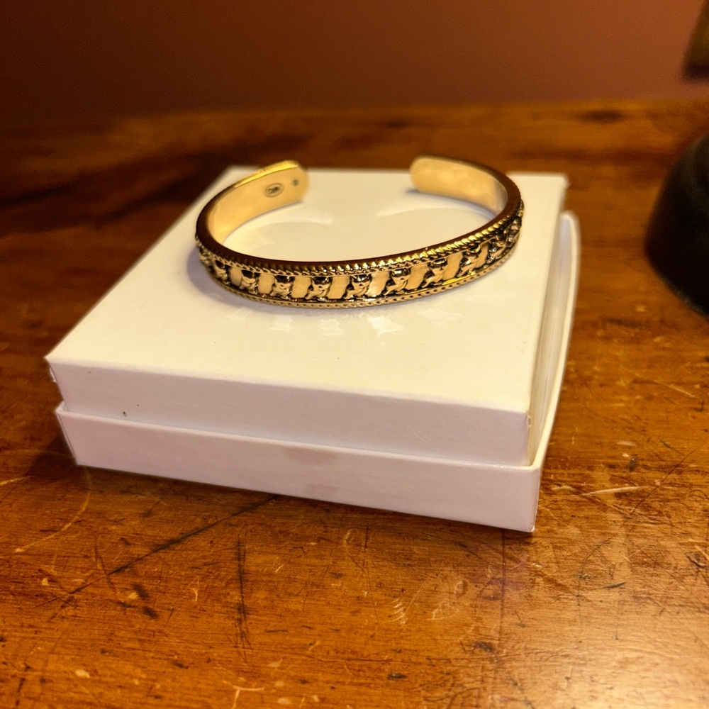 Avon Gold-Tone Intricate Cuff Bracelet